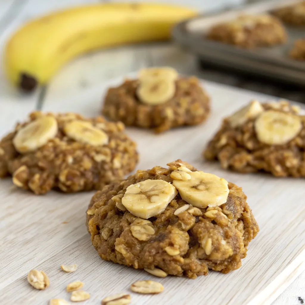 Banana Oatmeal Protein Cookies