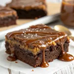 Brownie with Caramel Ganache