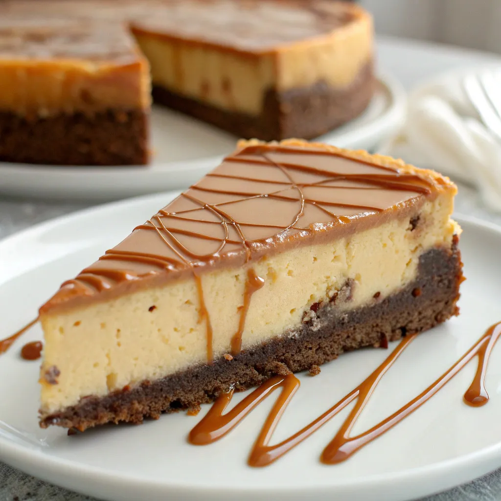 Caramel Brownie Cheesecake
