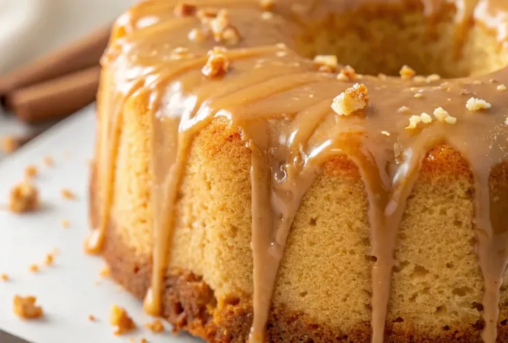 Caramel Cream Cheese Pound Cake