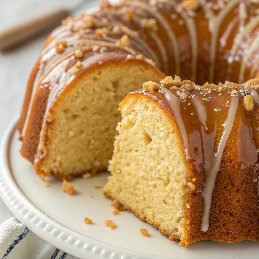Caramel Cream Cheese Pound Cake