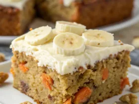 Carrot Banana Cake with Cream Cheese Frosting
