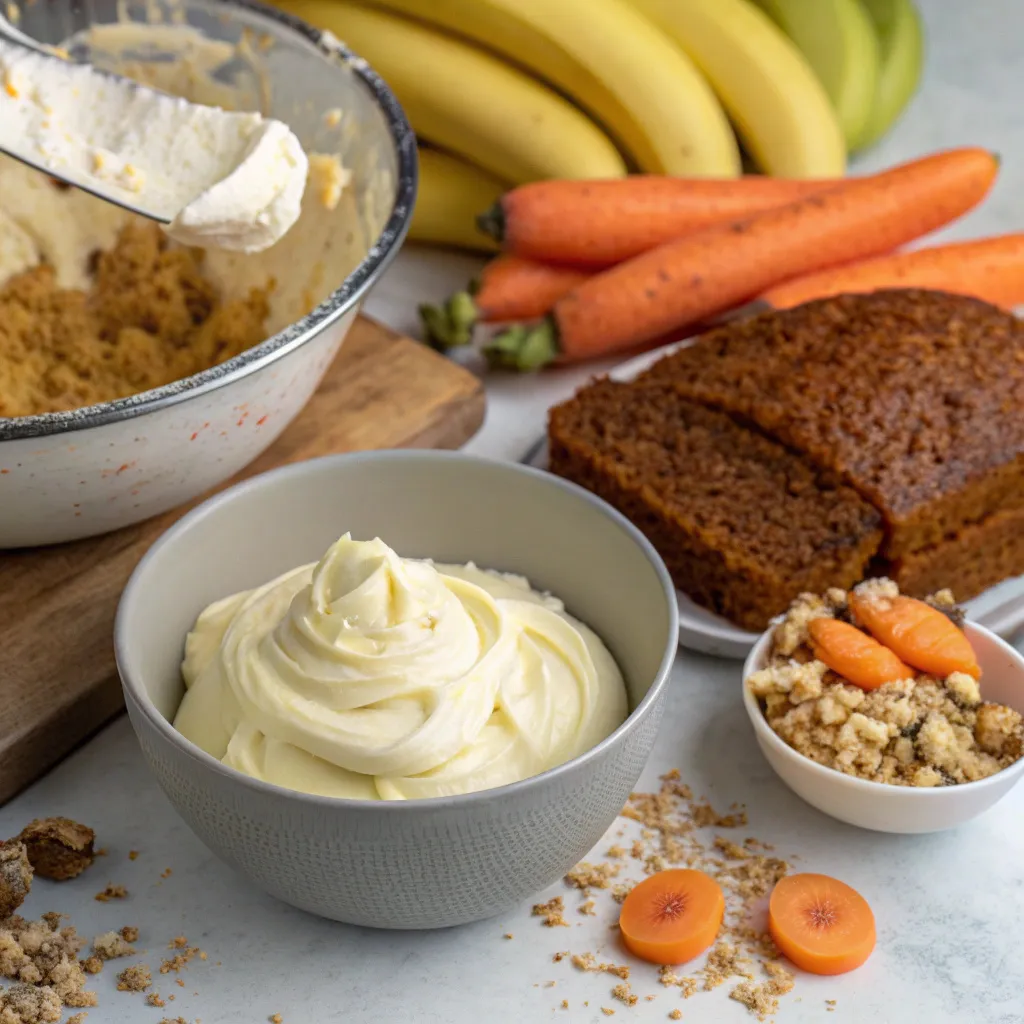 Carrot Banana Cake with Cream Cheese Frosting