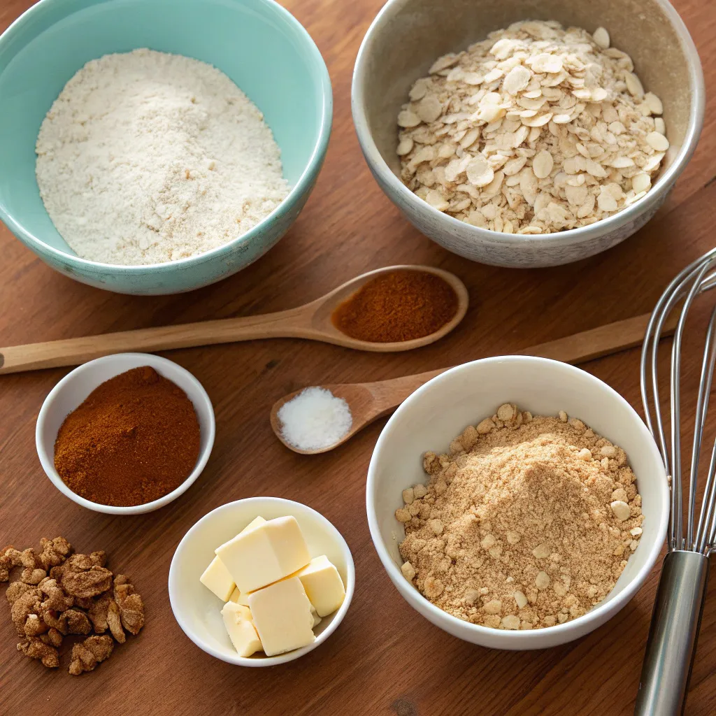 Chewy Gingerbread Oatmeal Cookies