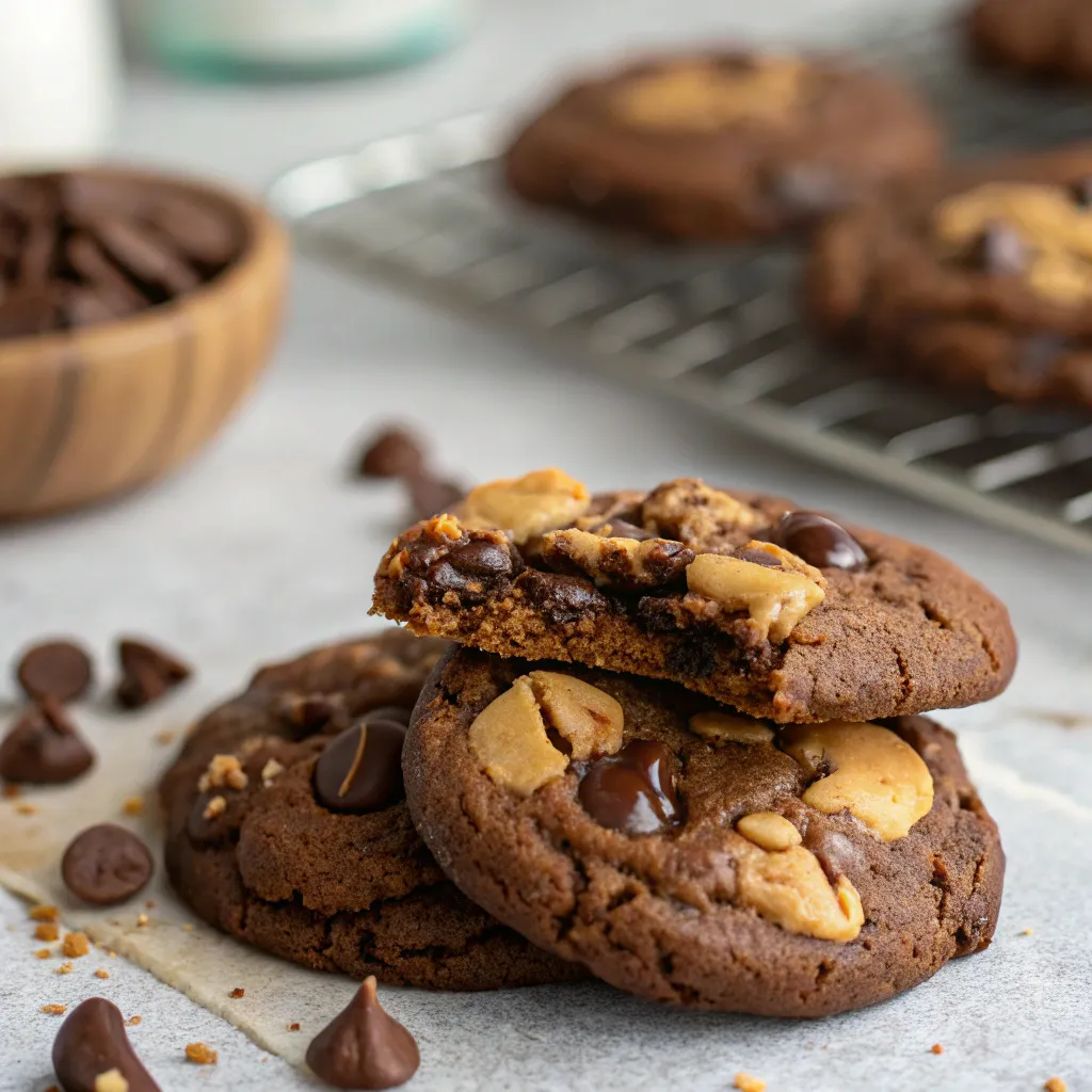 Chocolate Peanut Butter Cookies