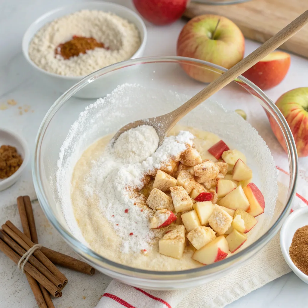 Cinnamon Apple Cottage Cheese Pancake Bites