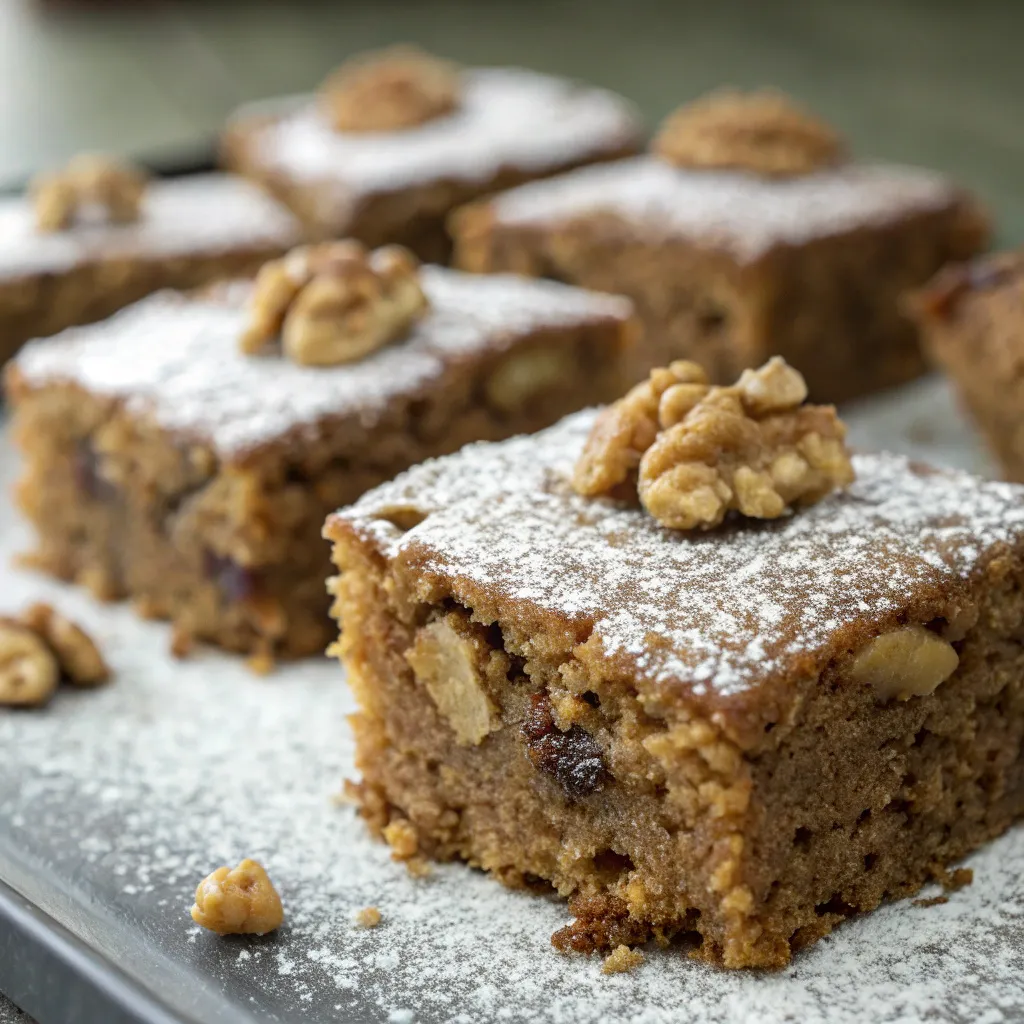 Classic Coffee and Walnut Traybake Cake