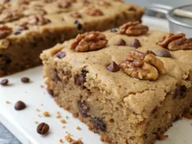 Classic Coffee and Walnut Traybake Cake