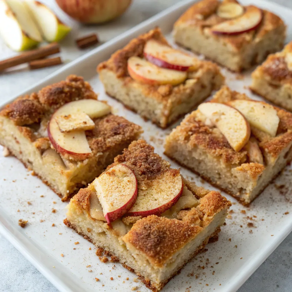 Cottage Cheese Apple Cinnamon Bars