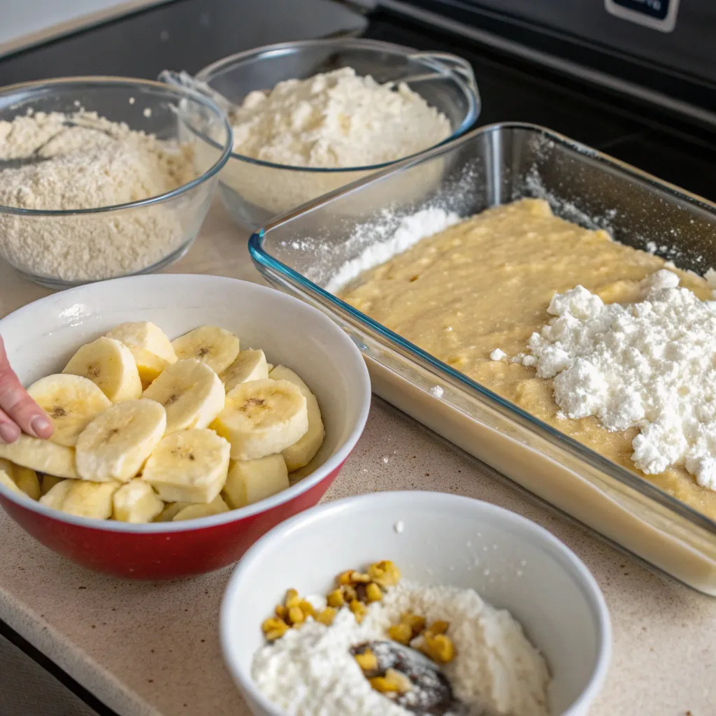 Cottage Cheese Banana Bread Bars