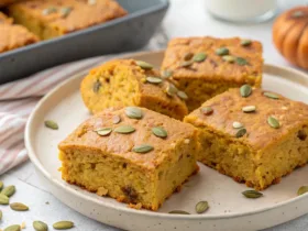Cottage Cheese Pumpkin Cake Bars
