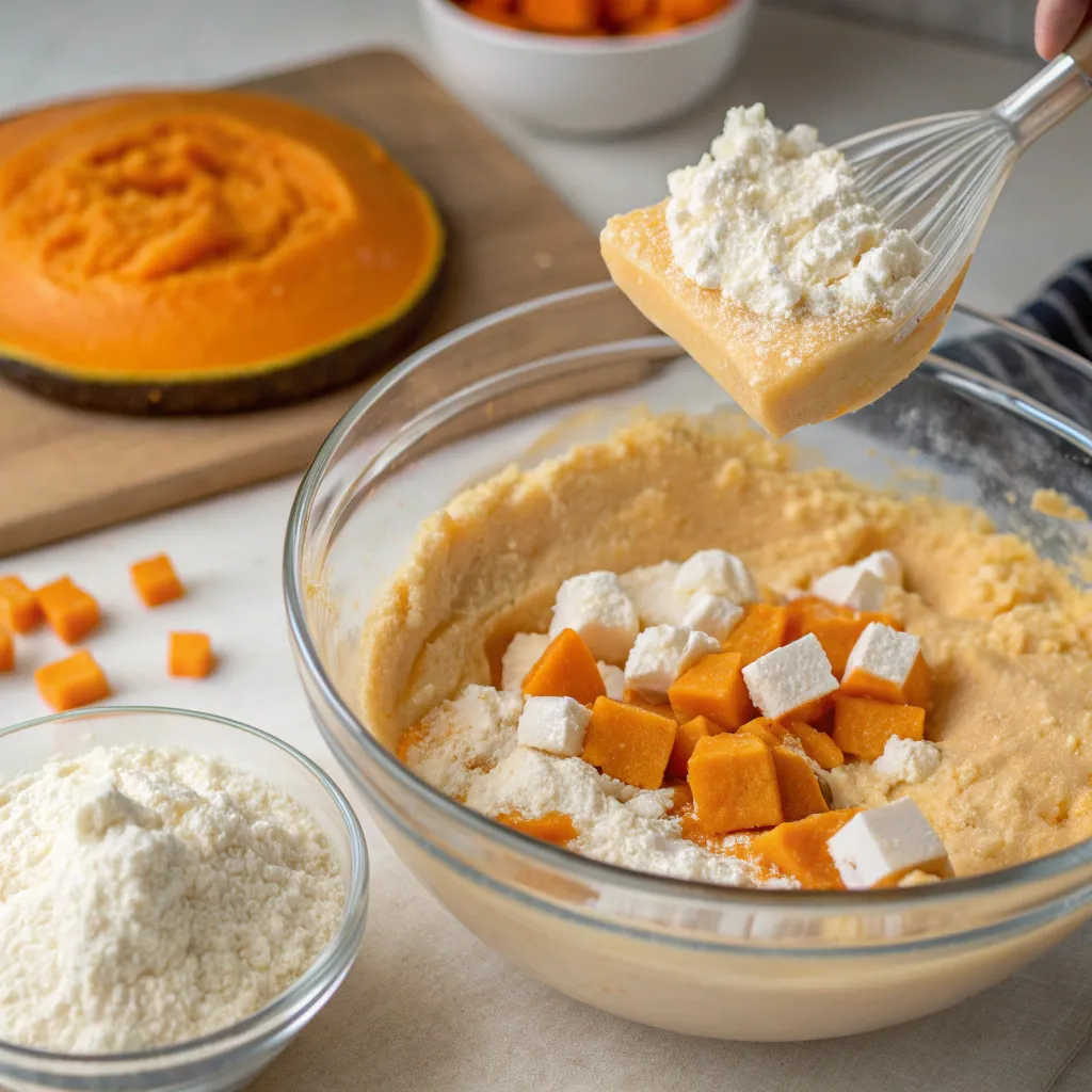 Cottage Cheese Pumpkin Cake Bars