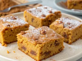 Cottage Cheese Pumpkin Spice Cake Bars