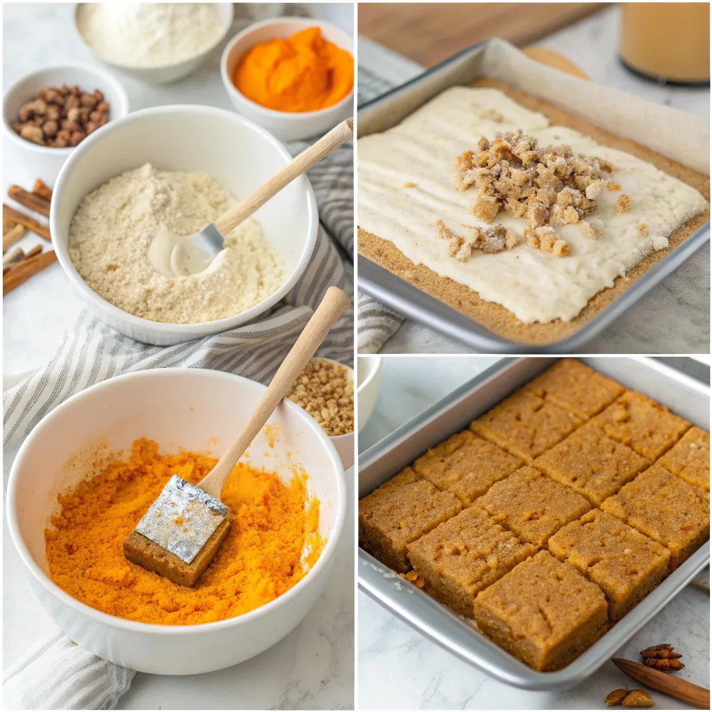 Cottage Cheese Pumpkin Spice Cake Bars