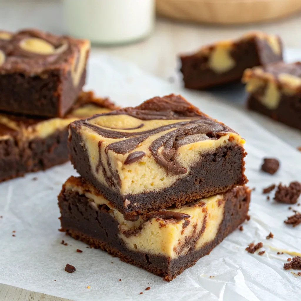 Cream Cheese Swirl Brownies