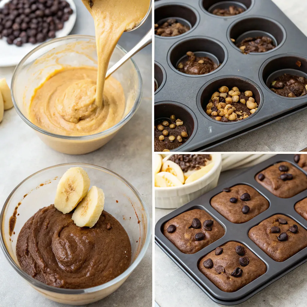 Peanut Butter Greek Yogurt Banana Muffin Bars