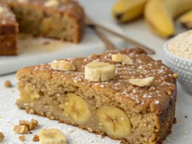 Flourless Banana Ginger Oat Cake