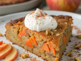 Flourless Carrot Apple Greek Yogurt Cake