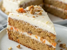 Flourless Carrot Cake with Ginger and Maple Greek Yogurt Frosting