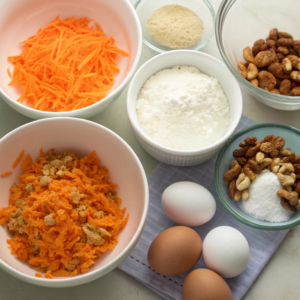 Flourless Cottage Cheese Carrot Cake