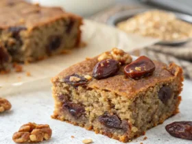Flourless Date and Walnut Flaxseed Cake
