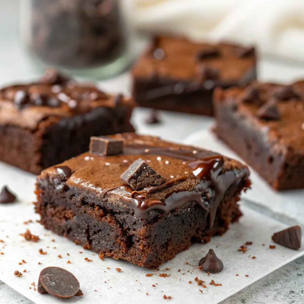 Flourless Double Chocolate Cottage Cheese Brownies