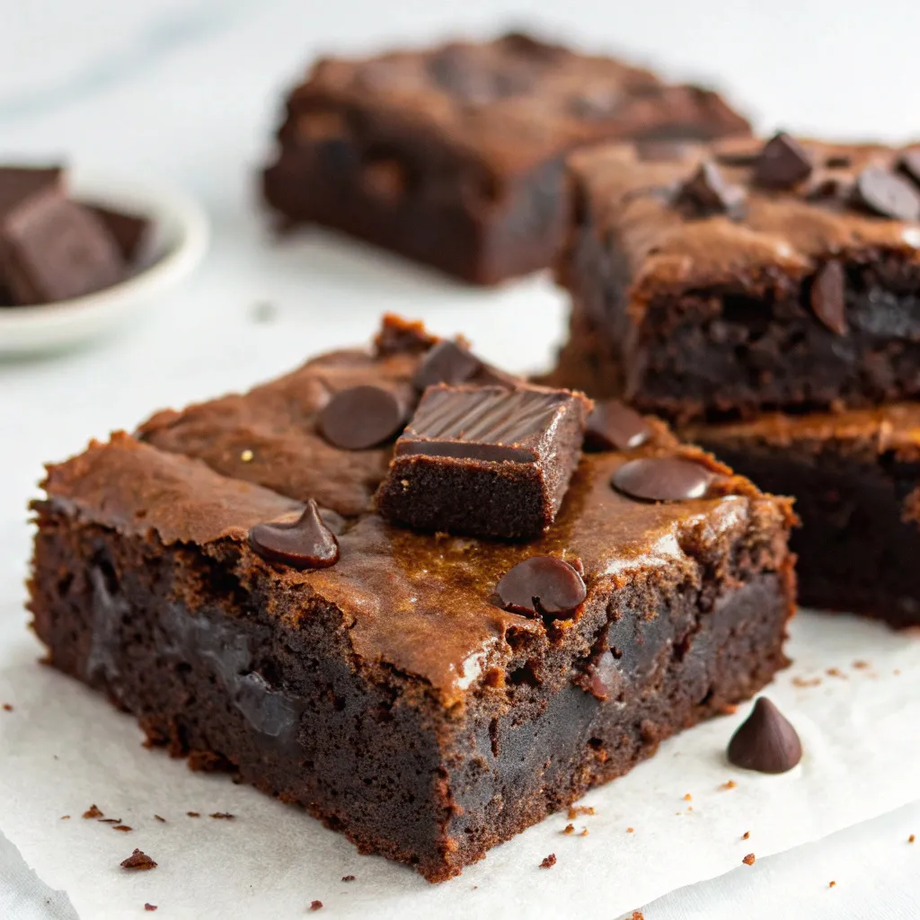 Flourless Double Chocolate Cottage Cheese Brownies