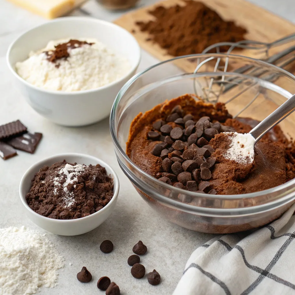 Flourless Double Chocolate Cottage Cheese Brownies