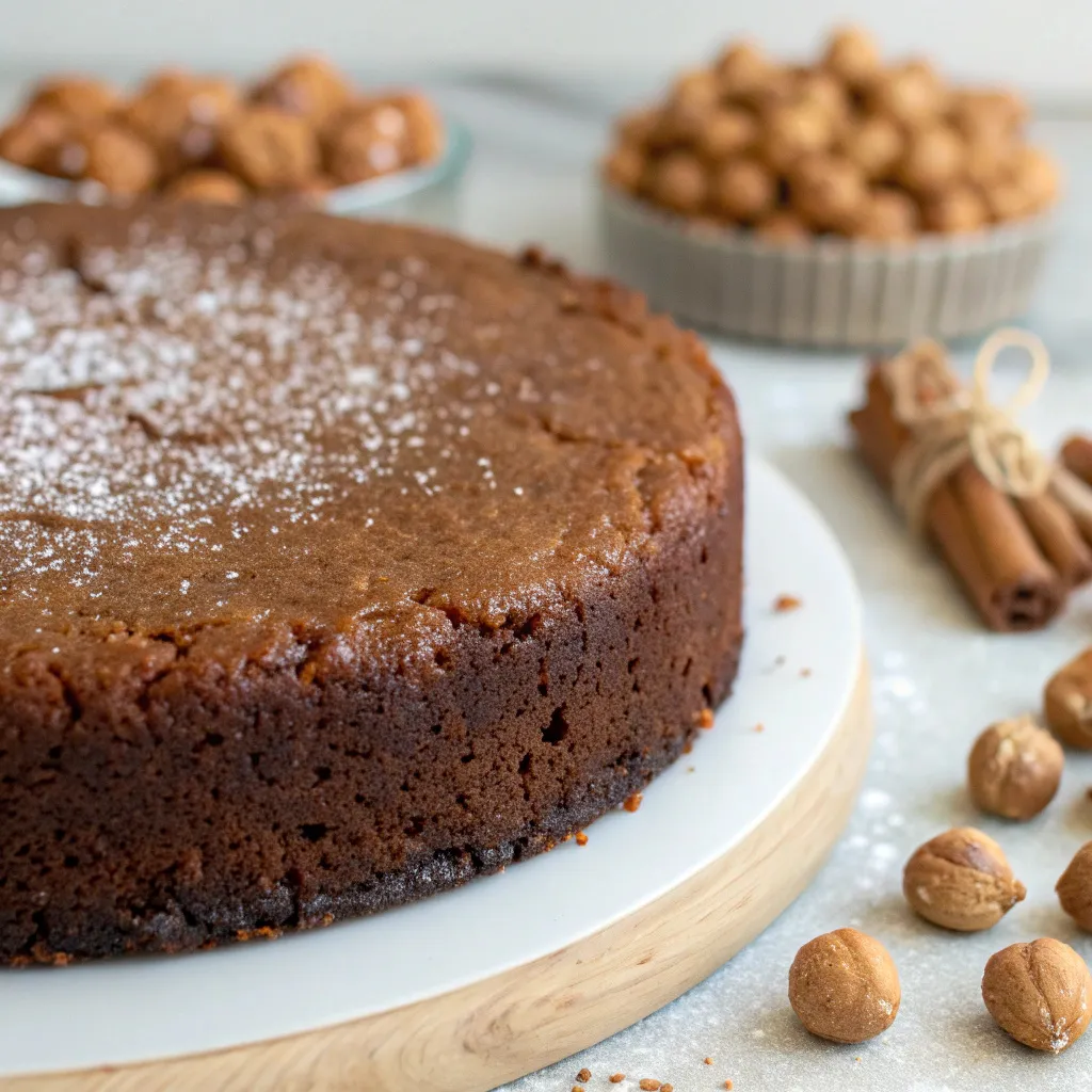 Flourless Gingerbread Chickpea Cake