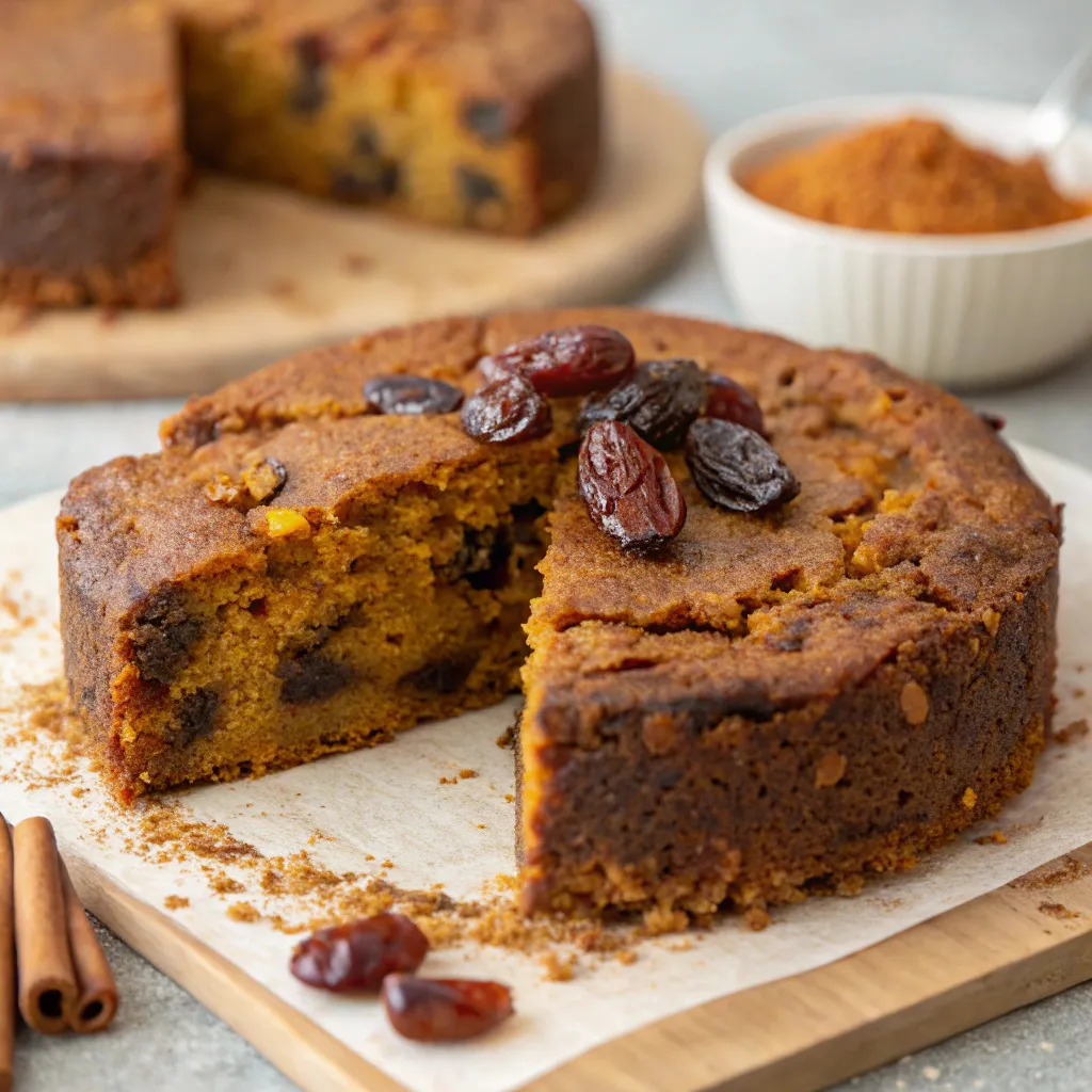 Flourless Pumpkin Date Cake