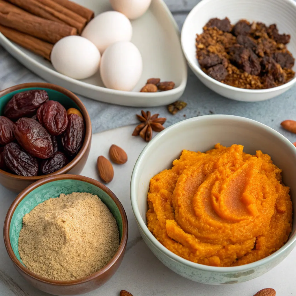 Flourless Pumpkin Date Cake
