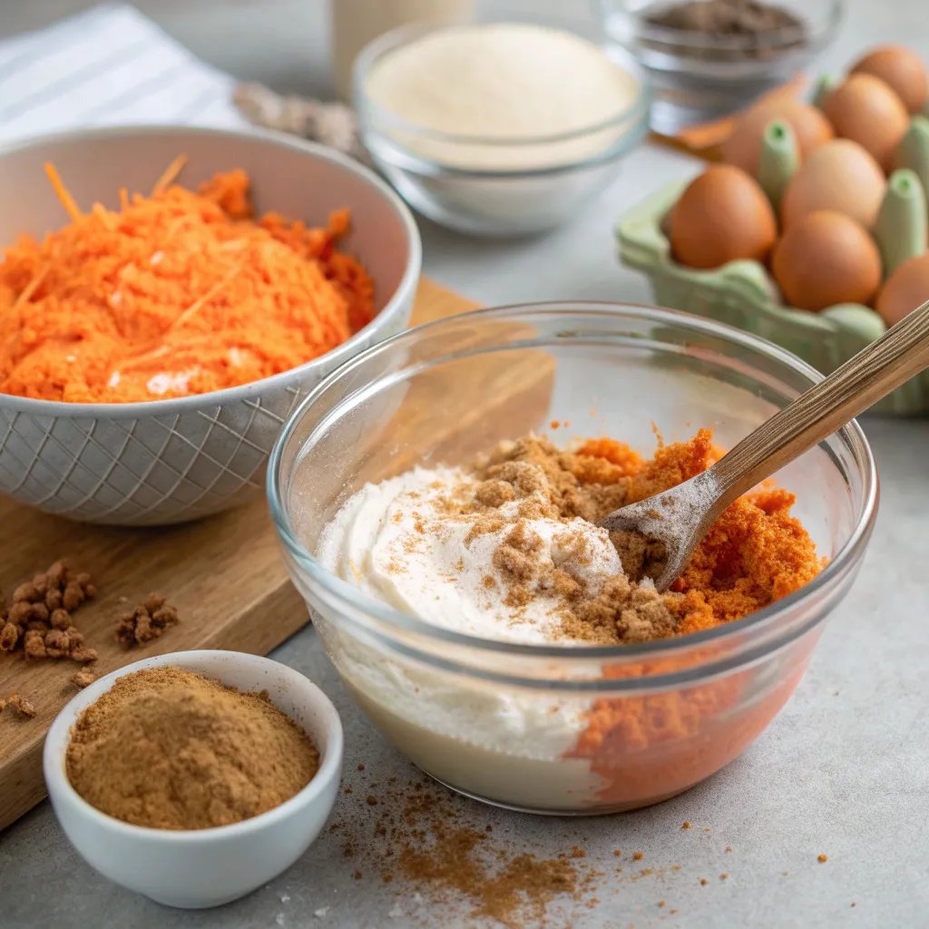 Flourless Spiced Carrot Greek Yogurt Muffin