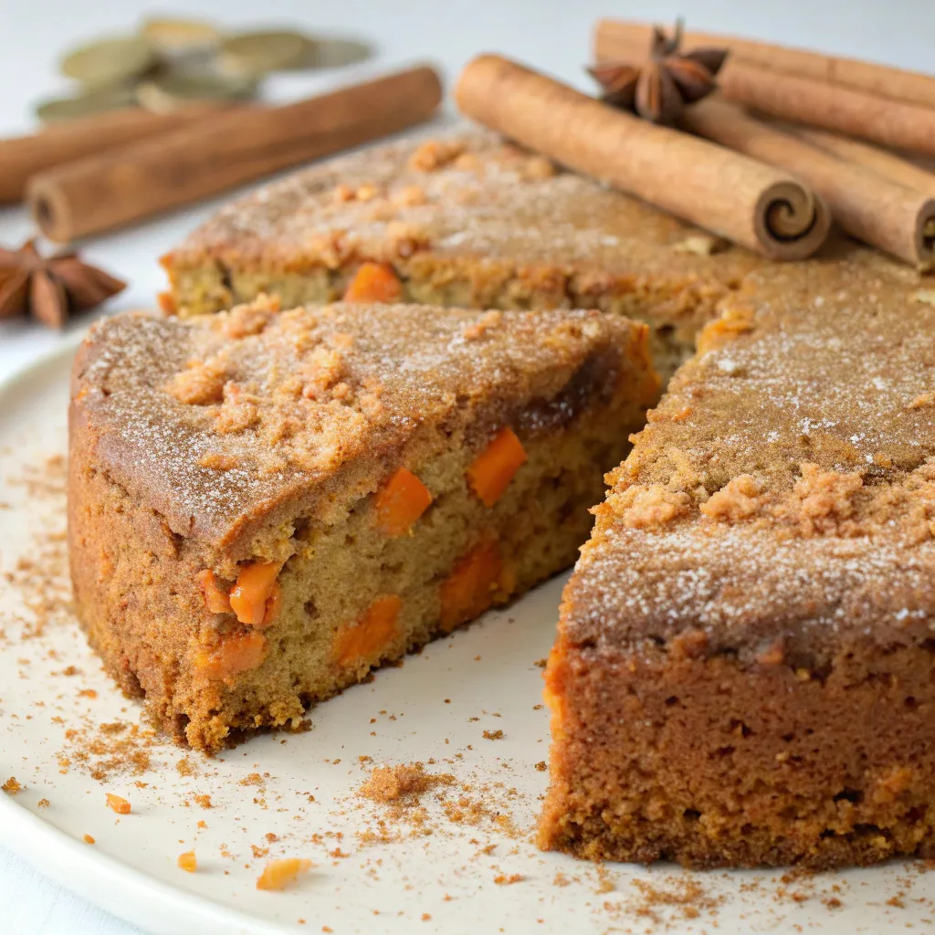 Flourless Sweet Potato & Carrot Spice Cake