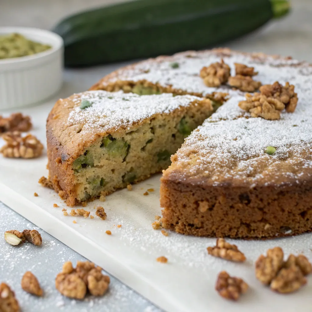Flourless Zucchini Walnut Cake