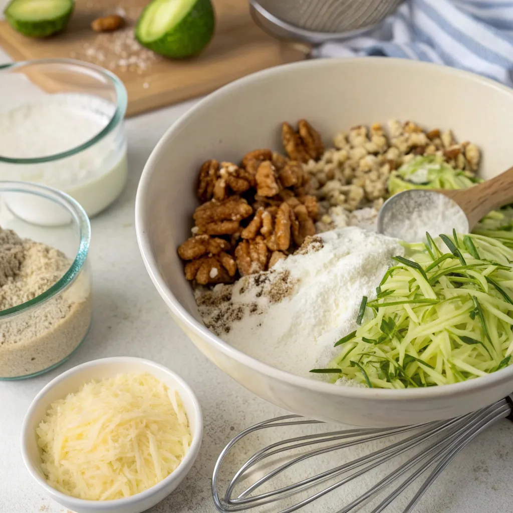 Flourless Zucchini Walnut Cake