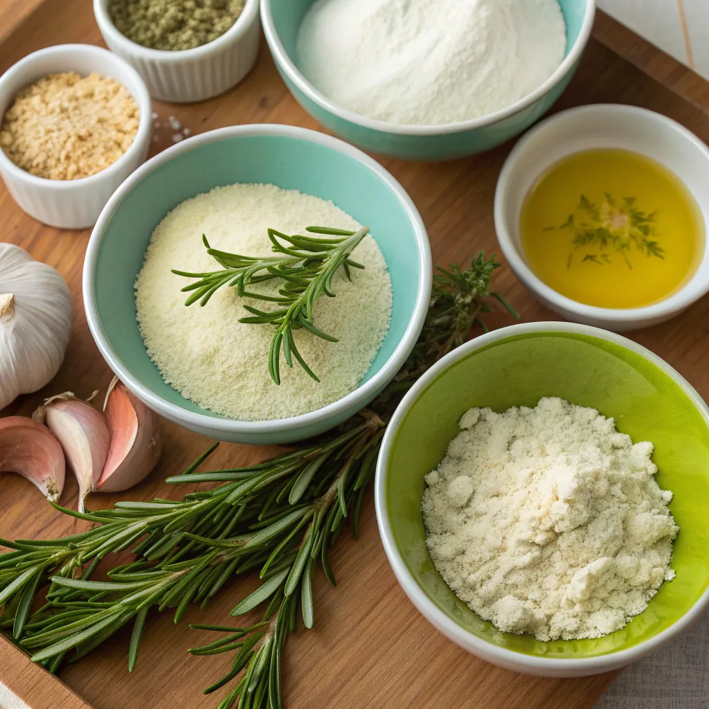 Fresh-baked Garlic Rosemary Focaccia Muffins 9 Garlic Rosemary Focaccia Muffins