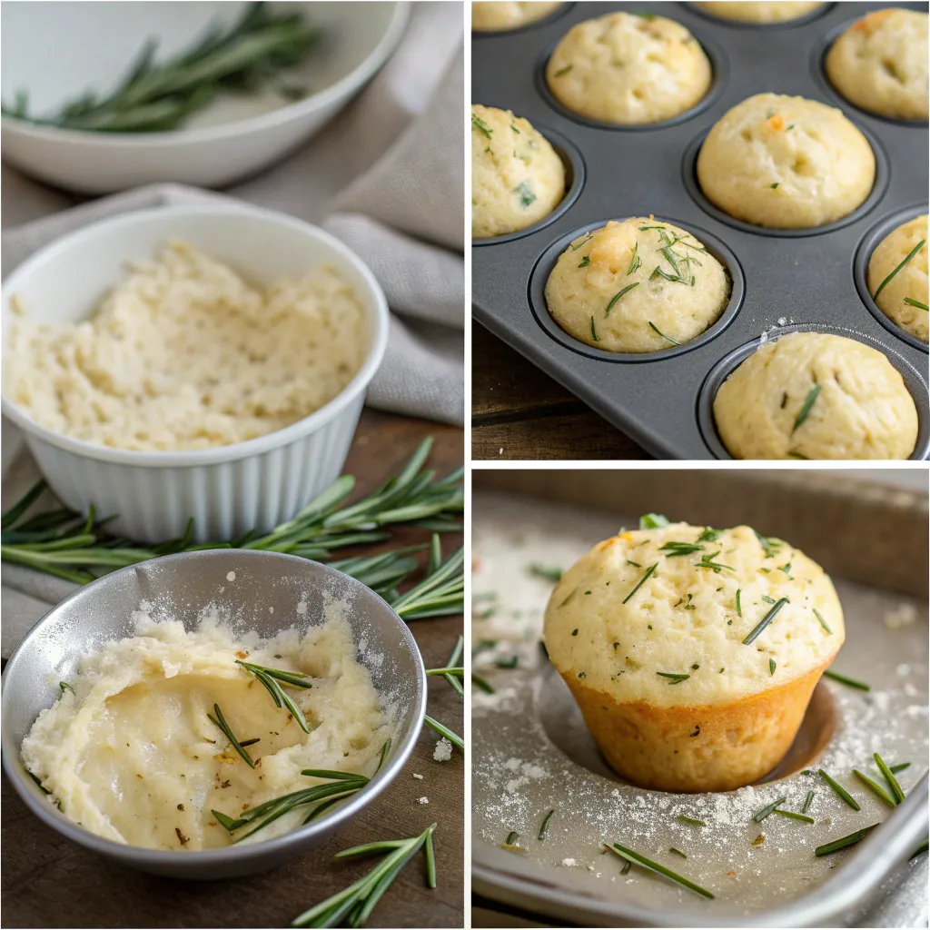 Fresh-baked Garlic Rosemary Focaccia Muffins 10 Garlic Rosemary Focaccia Muffins