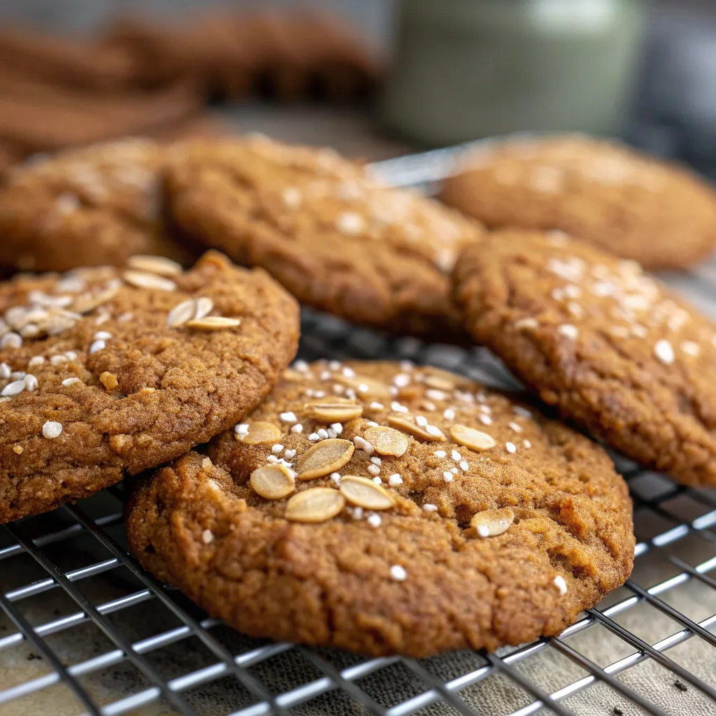 Ginger Molasses Oatmeal Cookies