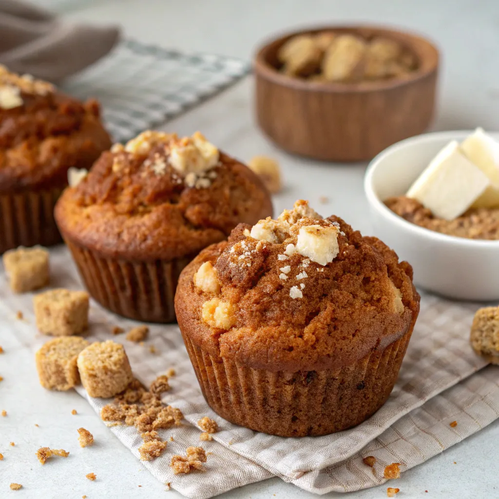 Gingerbread Cottage Cheese Breakfast Muffins