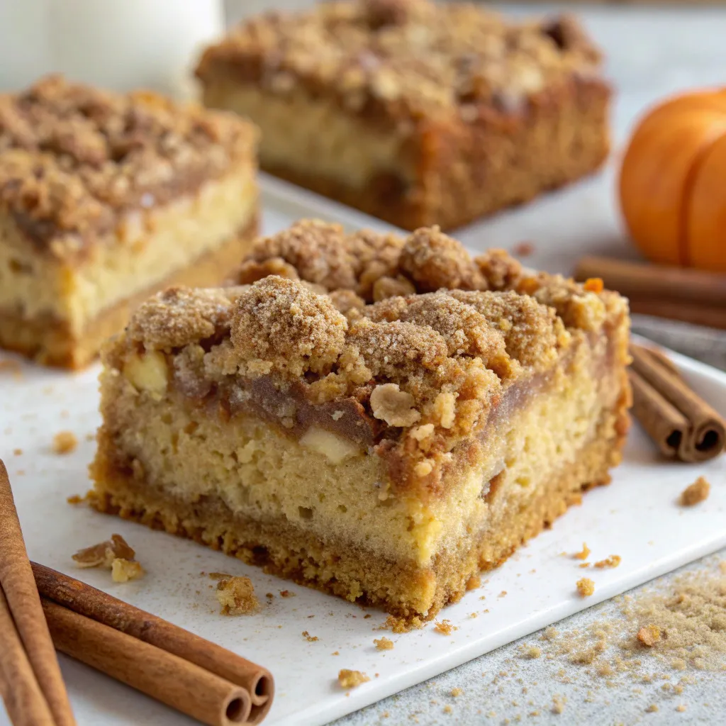 Gooey Pumpkin Crumble Cake