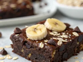 Chocolate Oatmeal Banana Brownie