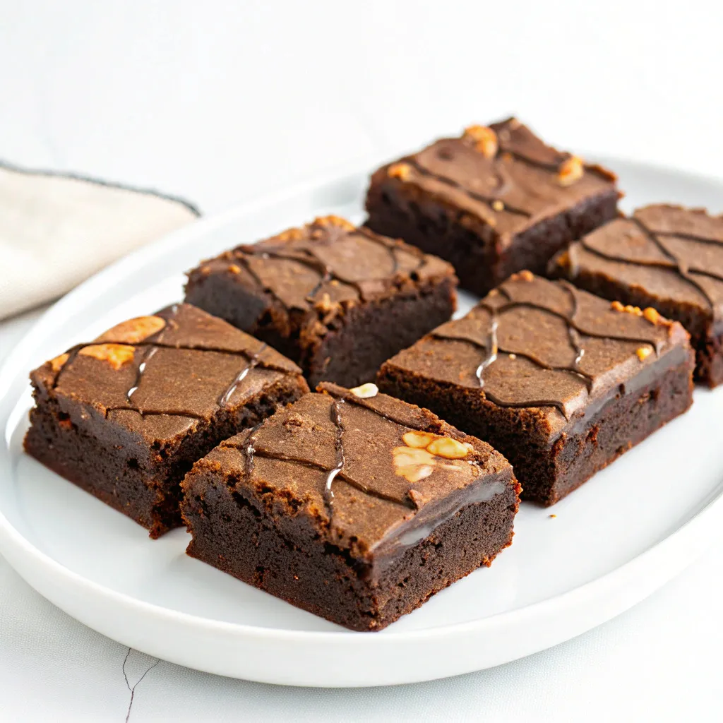 Greek Yogurt Peanut Butter Chocolate Fudge Brownies