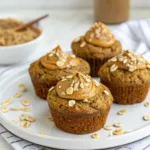 Greek Yogurt Peanut Butter Pumpkin Oat Muffin