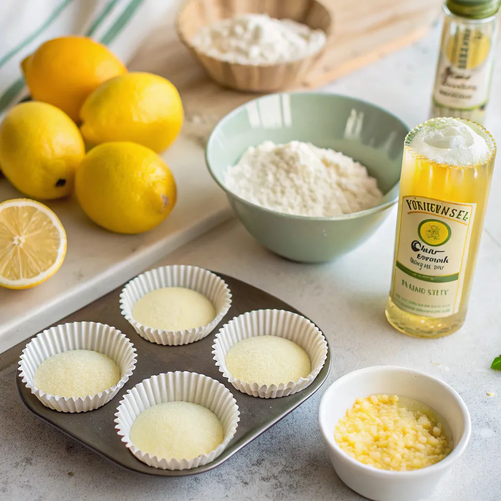 Limoncello Cupcakes with Almond Glaze