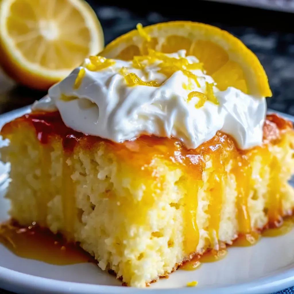 Limoncello Poke Cake