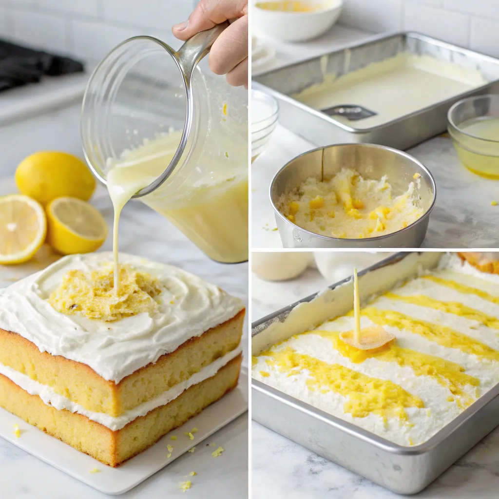 Limoncello Poke Cake – Moist Lemon Delight Drenched in Sunny Syrup