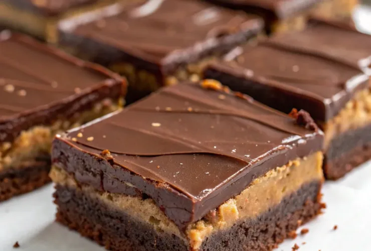 Peanut Butter Ganache Brownies