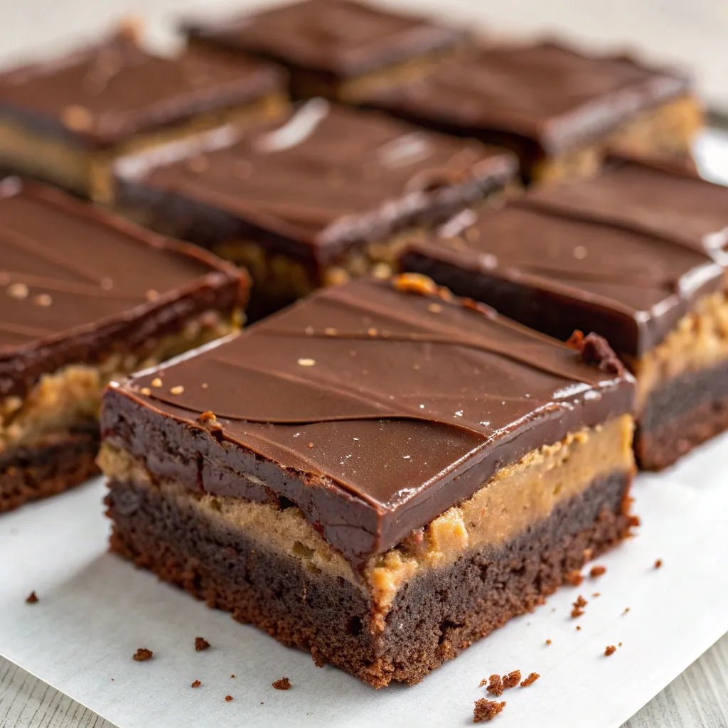 Peanut Butter Ganache Brownies