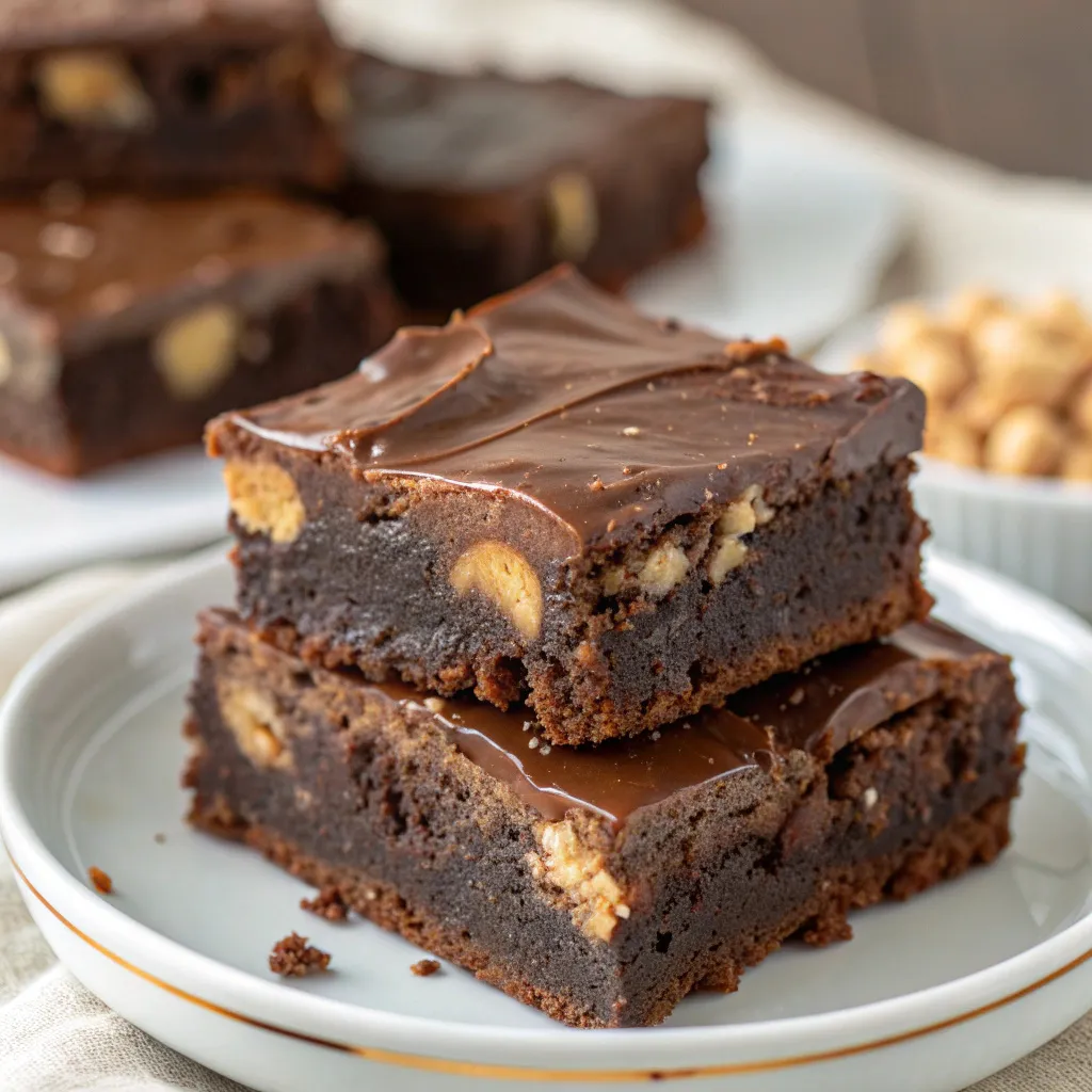 Peanut Butter Ganache Brownies
