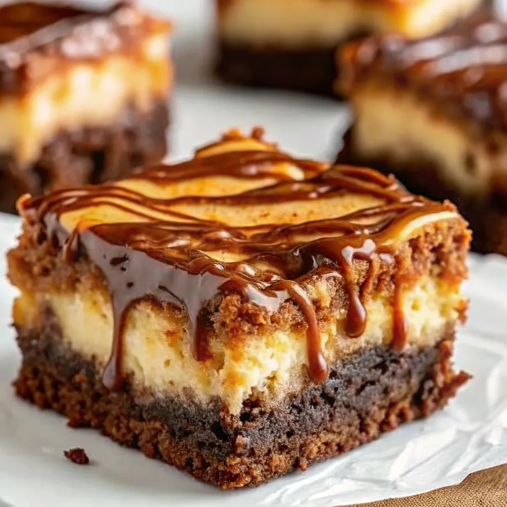 Milky Way Caramel Cheesecake Brownies